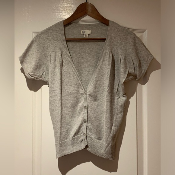 American Eagle short sleeve grey cardigan, size S - Picture 1 of 3